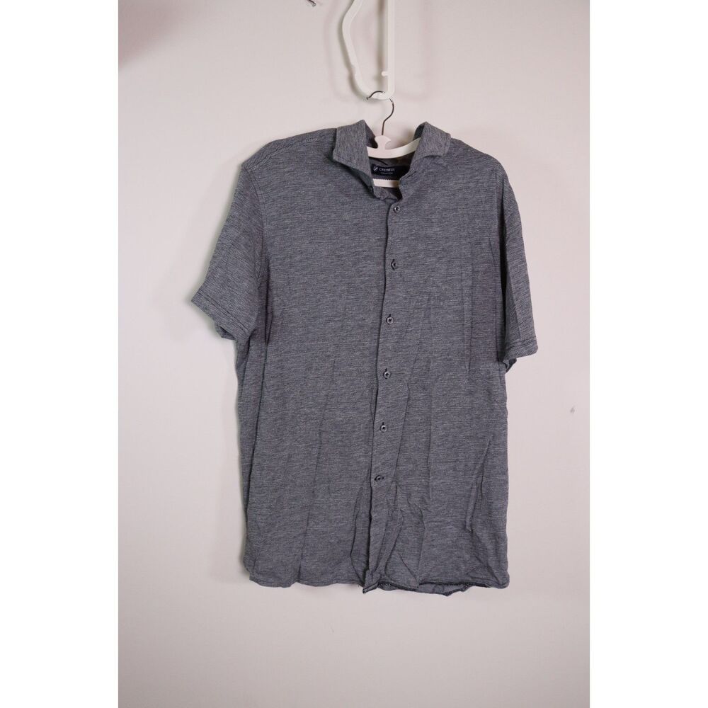 Cremieux Collection Men's Button-Down Knit Shirt XL